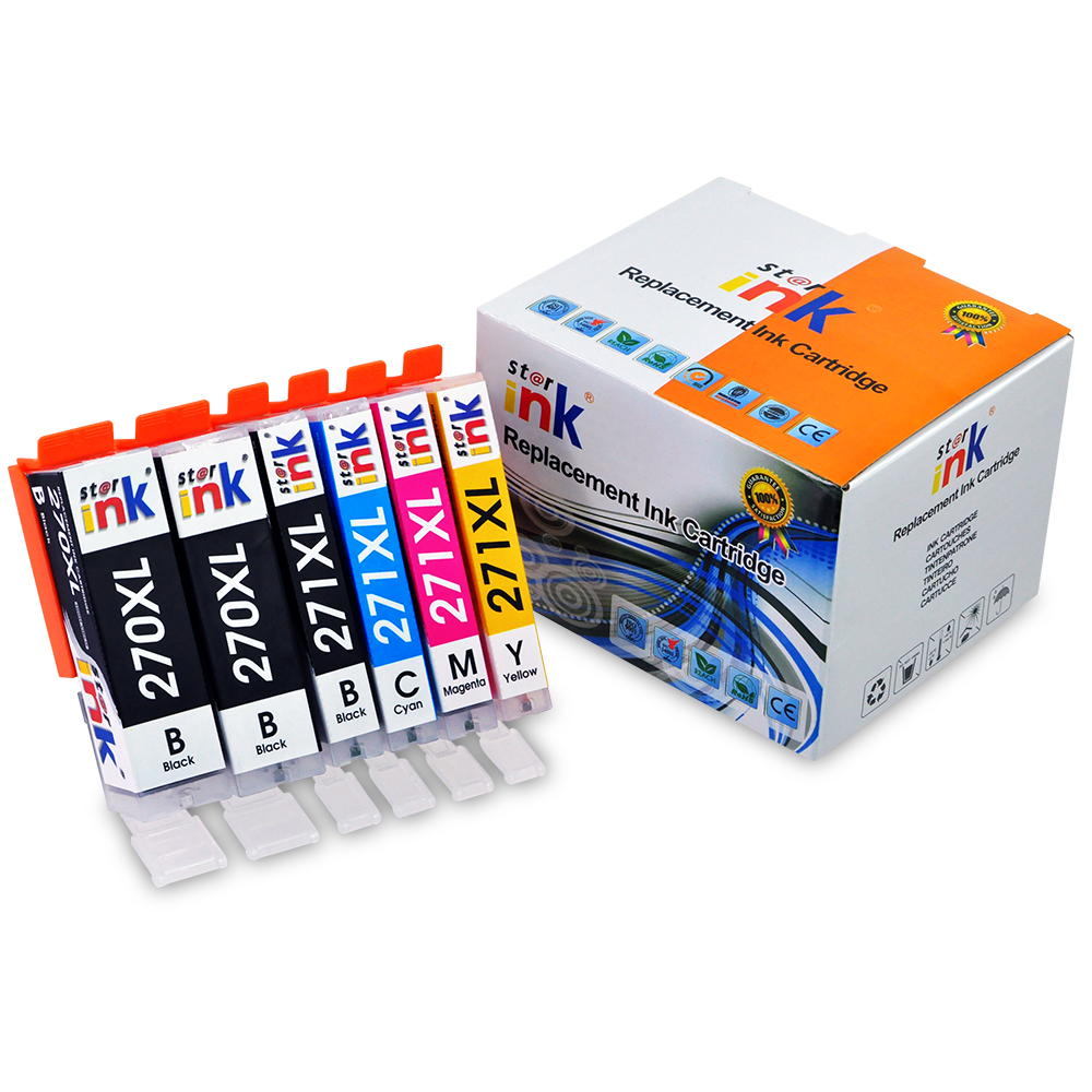 Starink Compatible Ink Cartridge Canon CP-270XL-BK、271XL、C、M、Y 