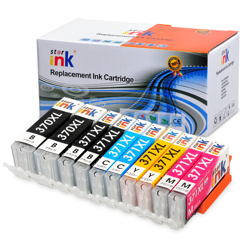 Starink Compatible Ink Cartridge Canon BCI-370BK、371BK、371C、371M、371Y