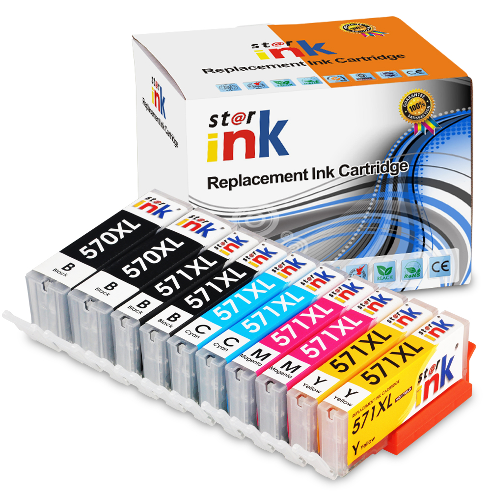 Starink Compatible Ink Cartridge Canon-BCI-570XL-BK、571BK、571C、571M、571Y、