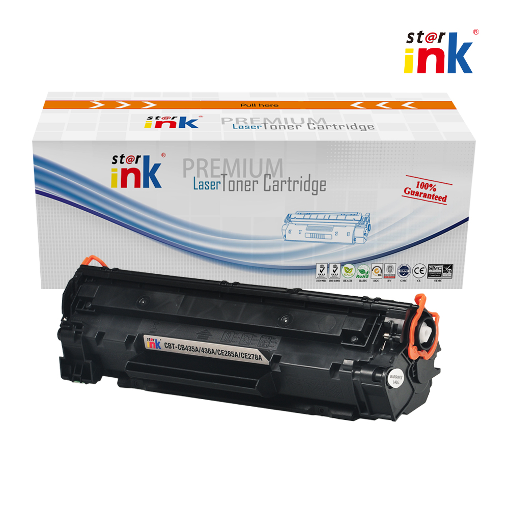 Starink Compatible HP CB435A/CE285A/CRG-125/312/325/712/725/912/925/1.6K-BK
