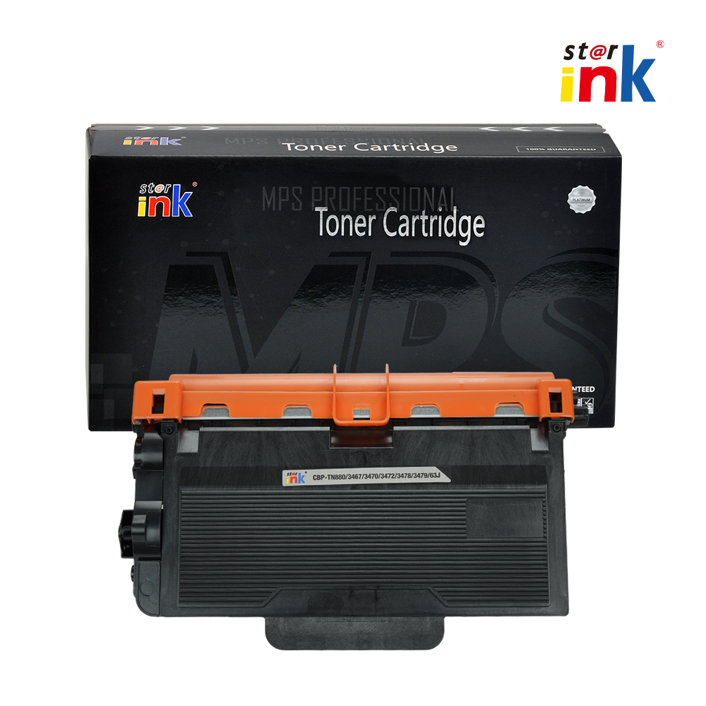 Starink Compatible Brother TN880/3467/3470/3472/3478/3479/63J/12K-BK Patent-free MPS