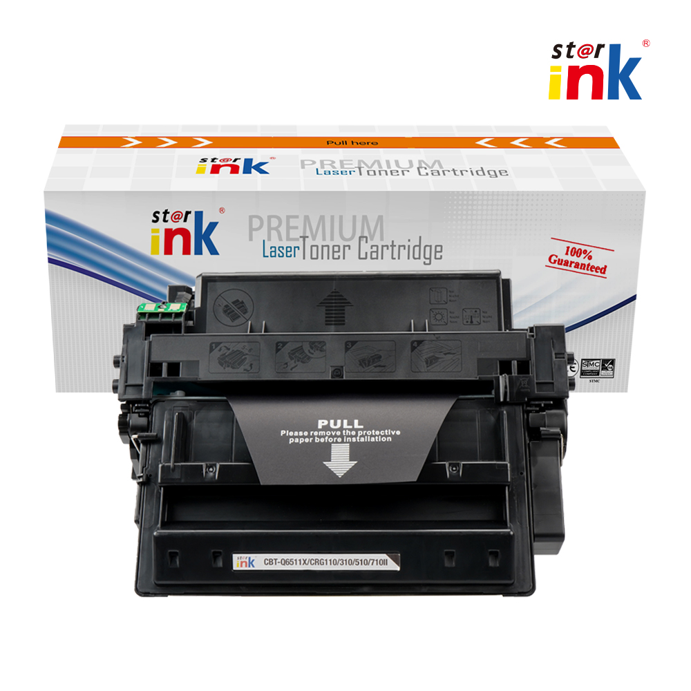 Starink Compatible HP Q6511X/CRG-110II/310II/510II/710II/12K-BK