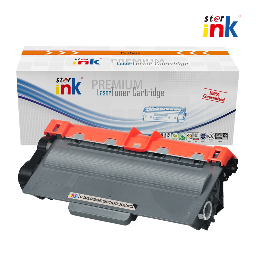 Starink Compatible Brother C-TN750/3350/3370/3385/3380/3340/3382/56J/LT4637H/8K-BK
