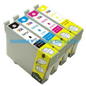 Compatible Ink Cartridge Epson T0731 BK/ T0732 CY/ T0733 MG/ T0734 YL