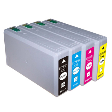 Compatible ink Cartridge for Epson T7891/892/893/894XXL BK with Chip